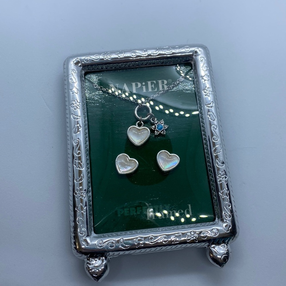 Napier necklace and earrings set